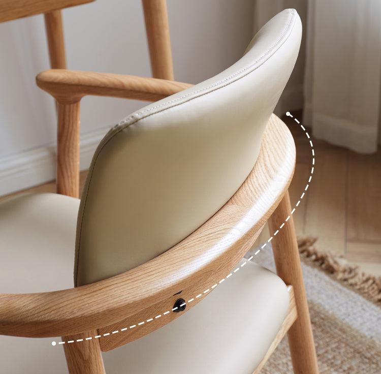 Oak Solid Wood Leisure Armchair