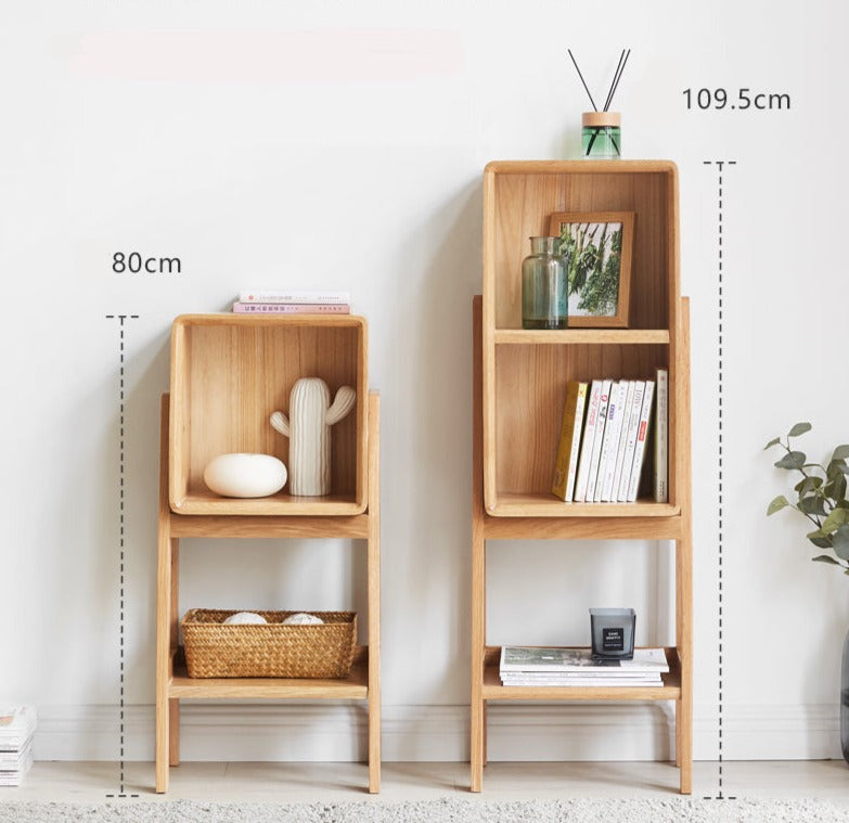 Oak Solid Wood Side Cabinet Combination