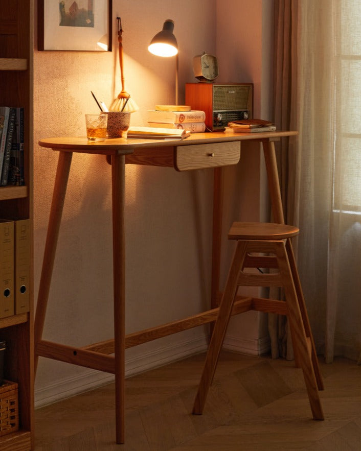 Oak, Cherry Solid Wood Bar Table