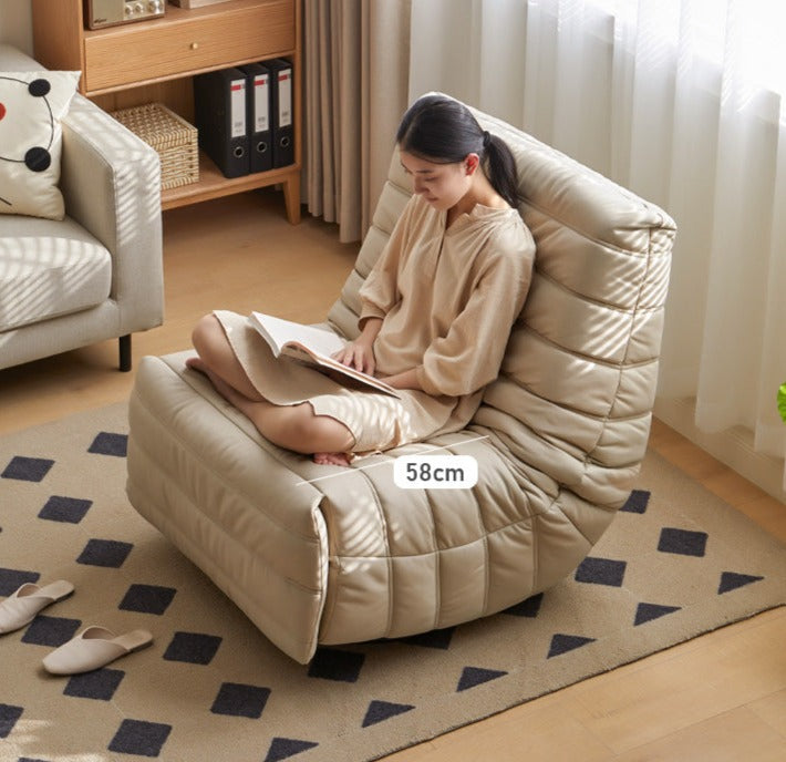 Caterpillar Rotatable Technology Fabric Lazy Chair