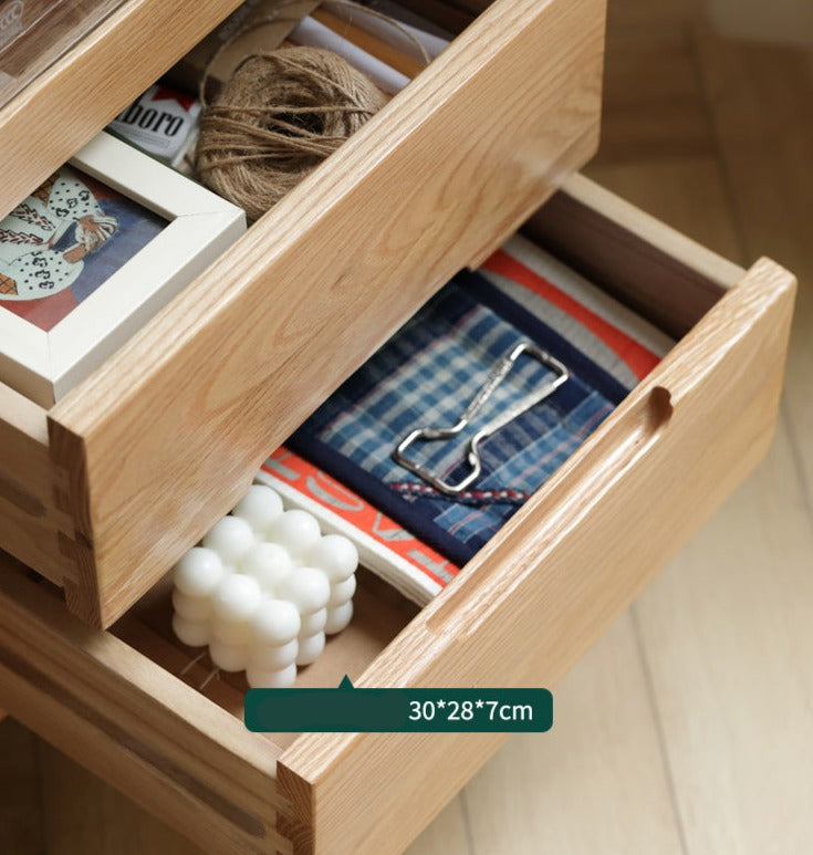 Oak Solid Wood Nordic Side Cabinet