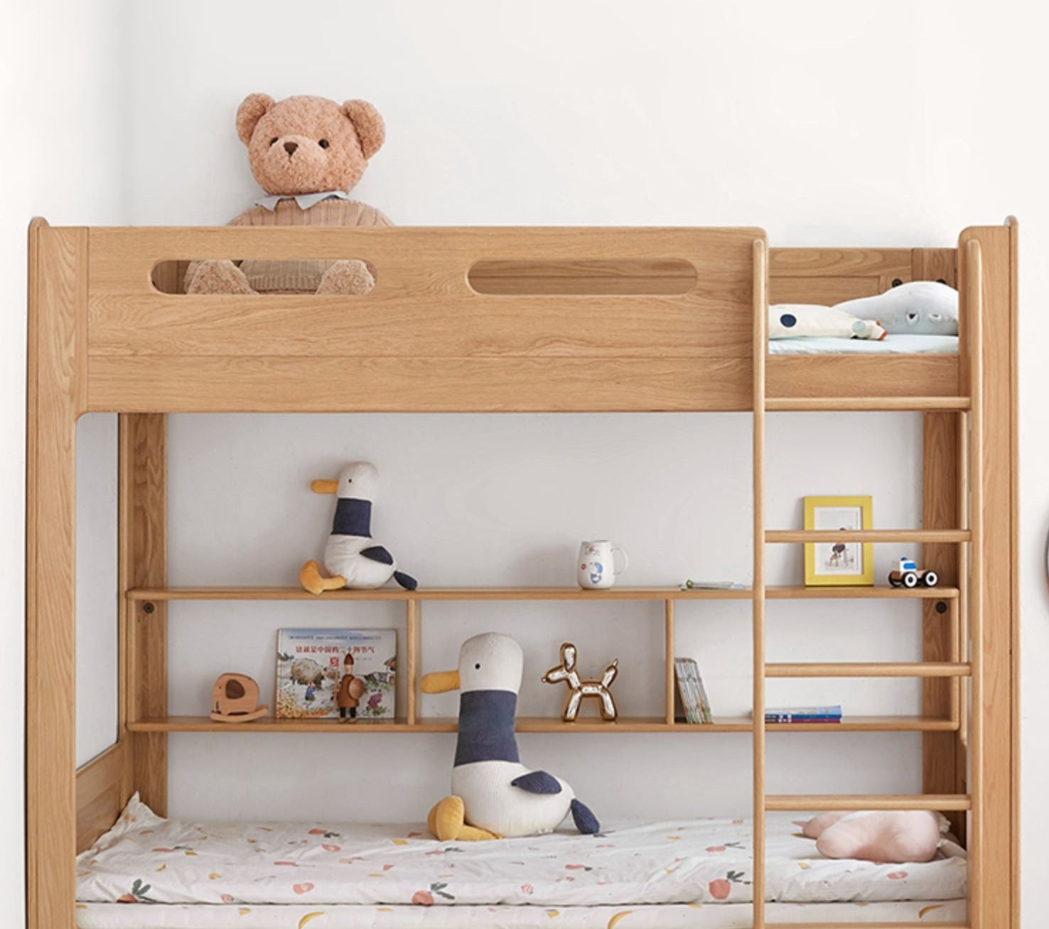 Beech, Rubberwood solid wood Bunk Bed.