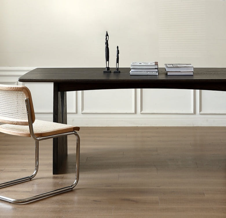 Oak Solid Wood Wabi Sabi Style Dining Table