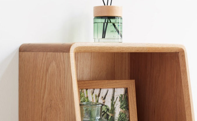 Oak Solid Wood Side Cabinet Combination.