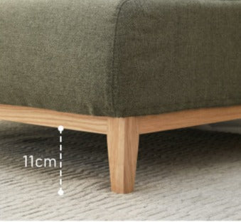 Fabric Modern Corner Sofa with High Back, Frame - Russian Larch