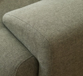Fabric Modern Corner Sofa with High Back, Frame - Russian Larch