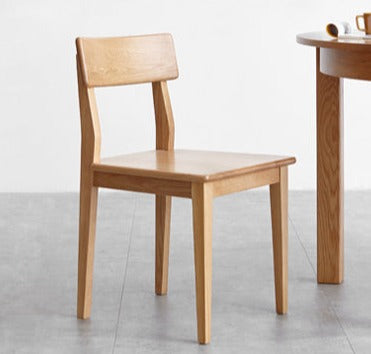Oak Solid Wood Foldable Dining Table With Rock Slab Surface