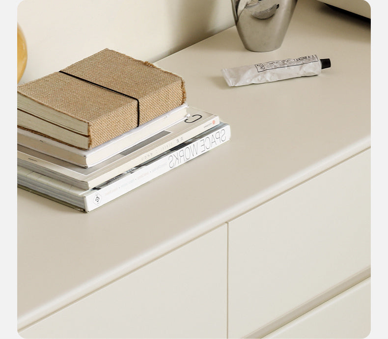 Ash Solid Wood Cream Style Chest of Drawers