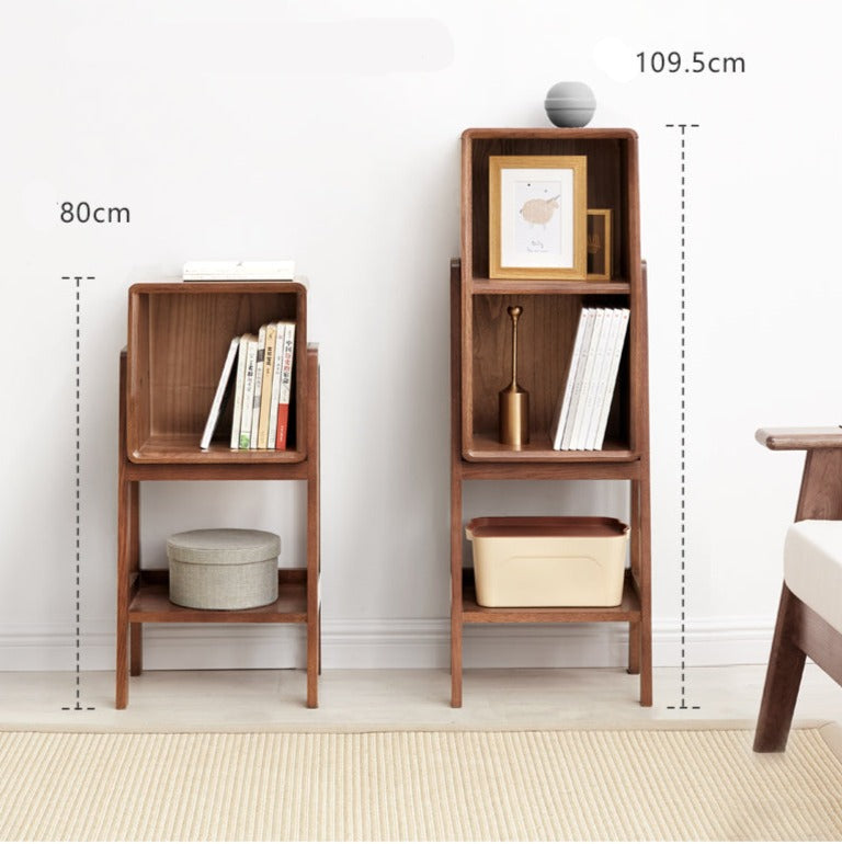 Oak Solid Wood Rack Nordic Side Cabinet.