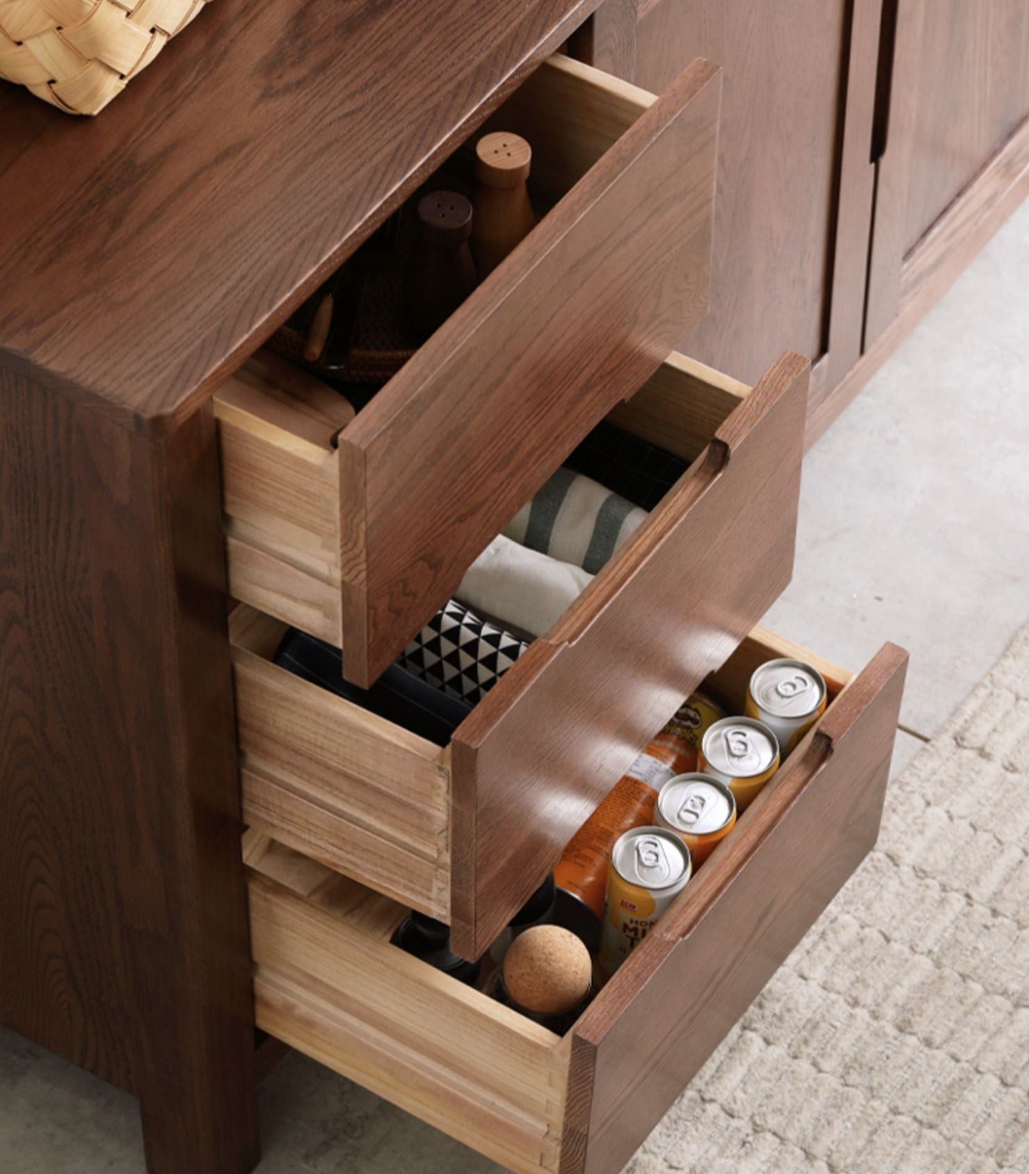 Oak Solid Wood Nordic Sideboard