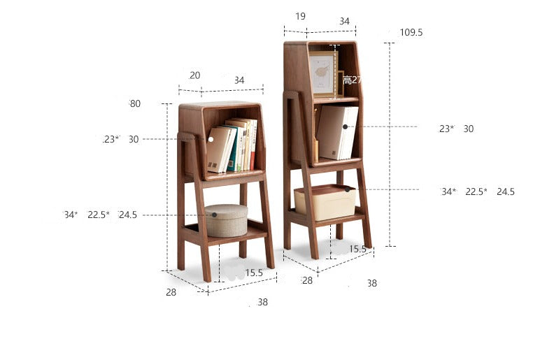Oak Solid Wood Rack Nordic Side Cabinet