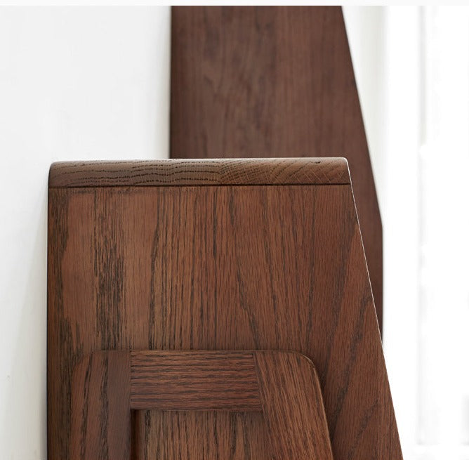 Oak Solid Wood Rack Nordic Side Cabinet.