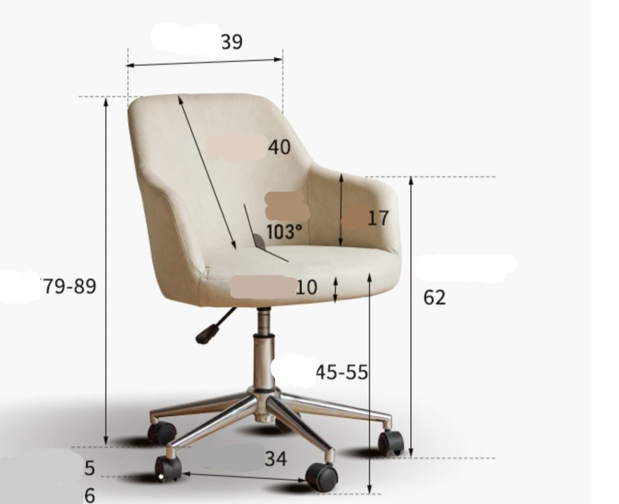 Technological Cloth Office Lift Chair