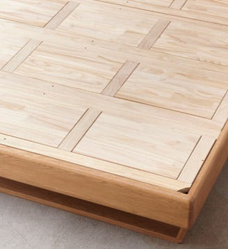 Bed black walnut solid wood