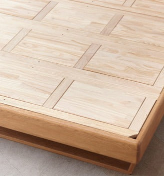 Cow leather bed