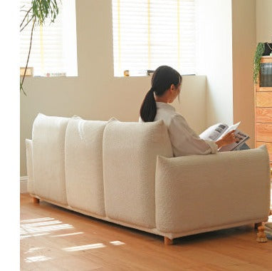 Velvet Wabi-sabi Style Sofa.