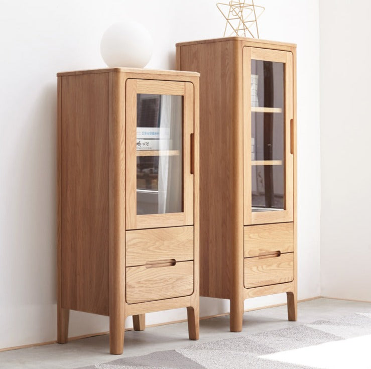 Oak Solid Wood Nordic Side Cabinet
