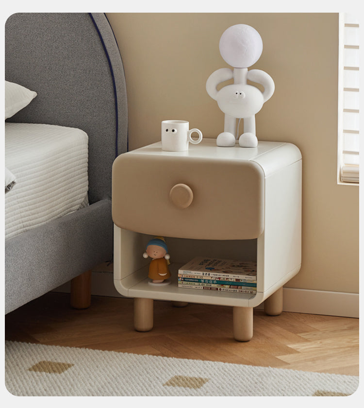 Kids nightstand birch solid wood l