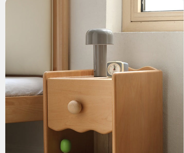 Beech Solid Wood Kids Nightstand