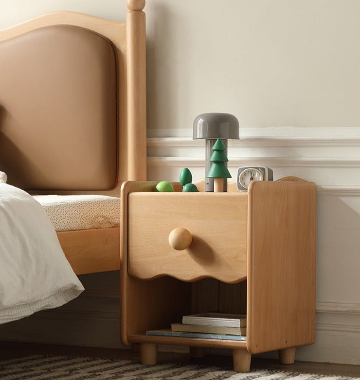 Beech Solid Wood Kids Nightstand