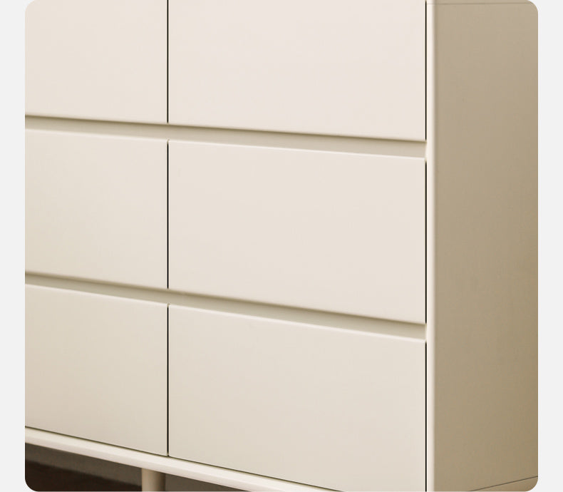Ash Solid Wood Cream Style Chest of Drawers