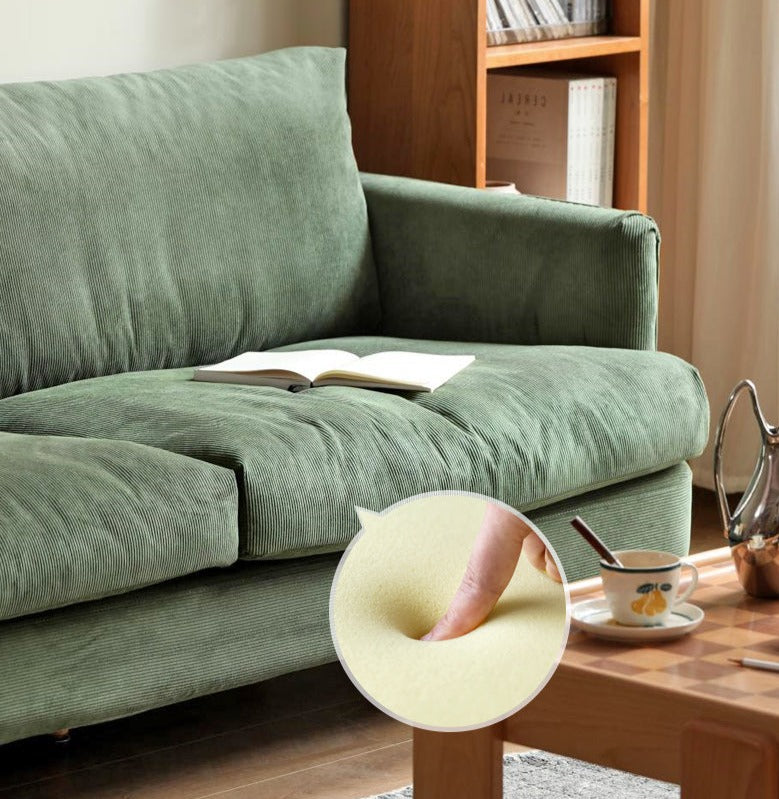 Velvet Retro Straight-row Sofa