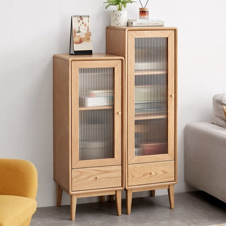 Oak, Ash Solid Wood Side Cabinet