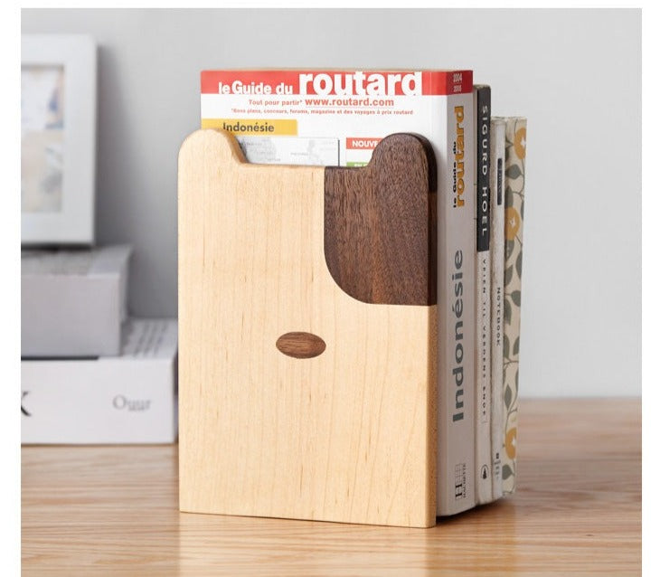 Solid Wood Book Creative Dog Bear Book Clip