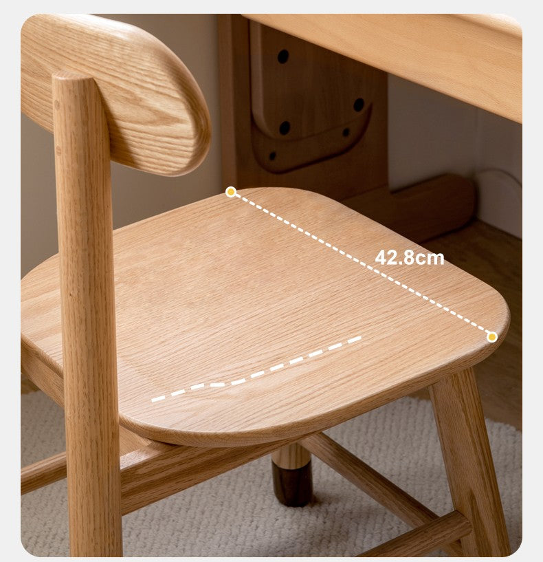 Oak, Beech, Birch Solid Wood Children's Chair Adjustable 3 Heights.