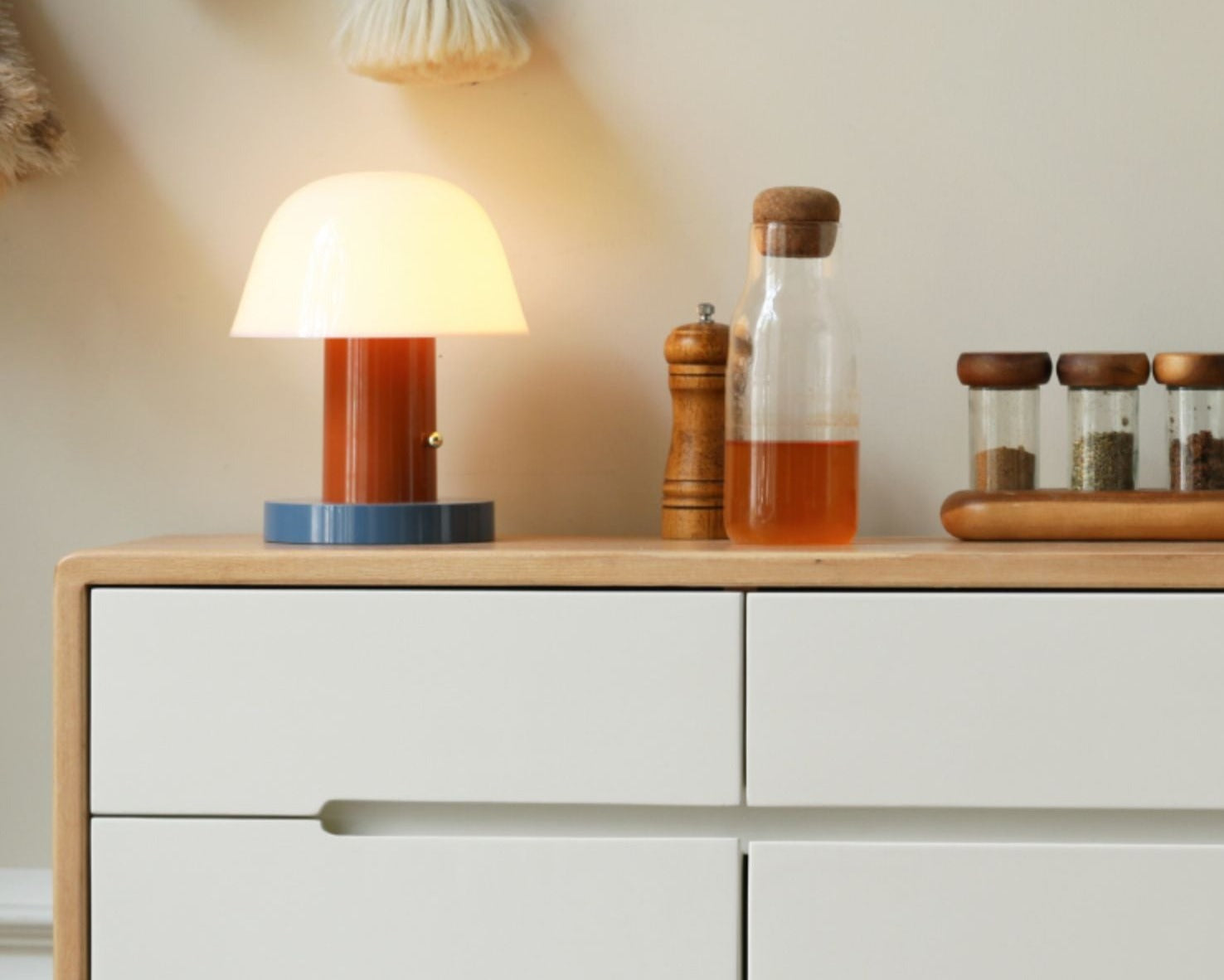 Oak Solid Wood Ultra-thin Sideboard