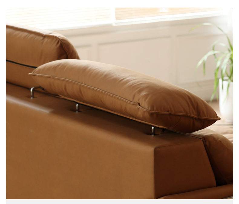 Technology Fabric Sofa with Adjustable Headrest.