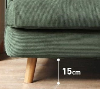 Velvet Retro Straight-row Sofa