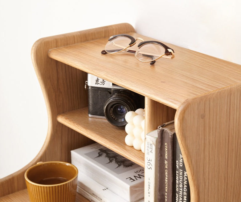 Oak Solid Wood Nightstand.