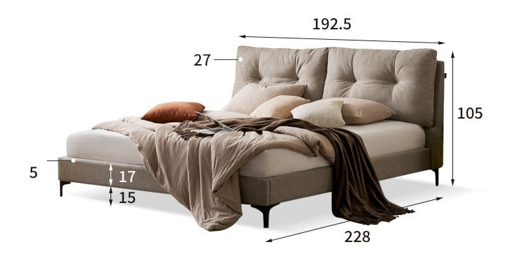 Lightweight Luxury Fabric Bed
