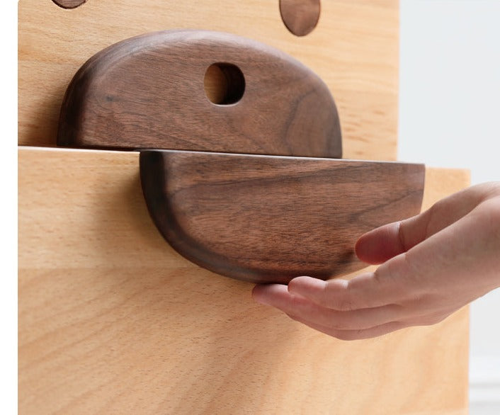 Beech Solid Wood Cartoon Nightstand