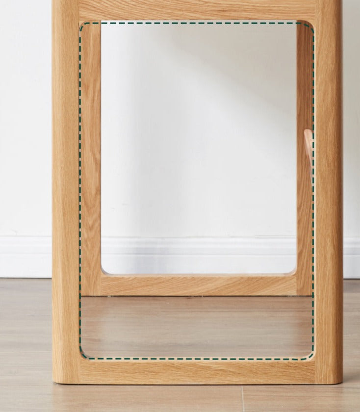 desk with bookshelf solid wood