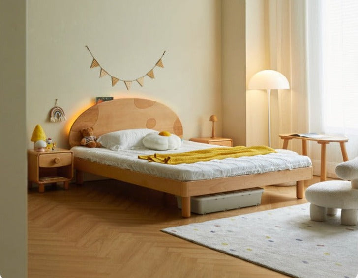 Beech Solid Wood Kids Nightstand