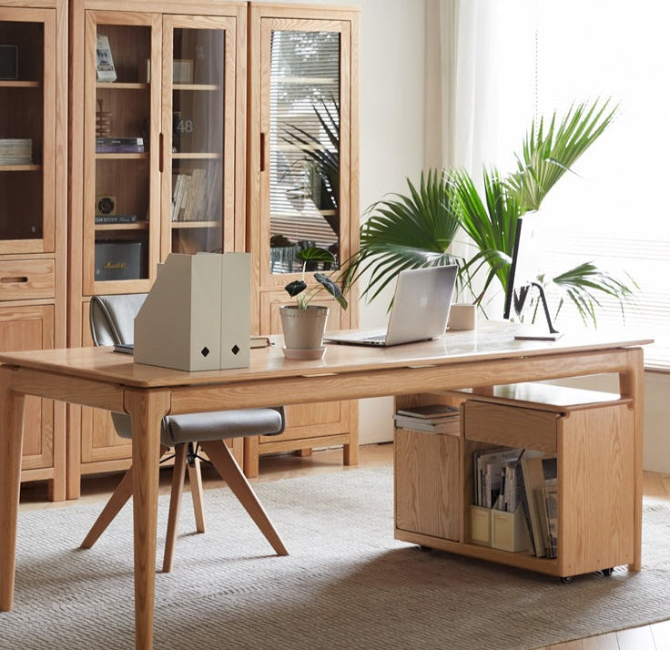 Black Walnut, Oak, Ash Solid Wood Side Cabinet