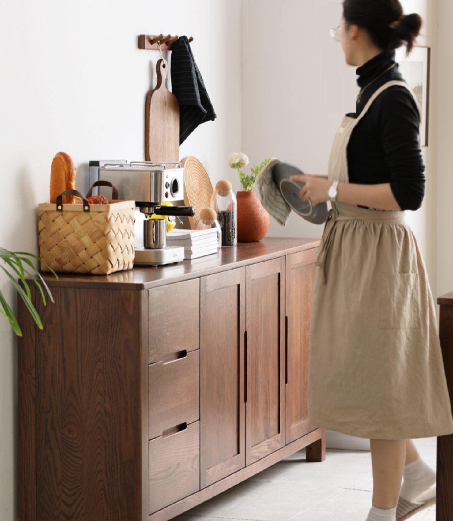 Oak Solid Wood Nordic Sideboard