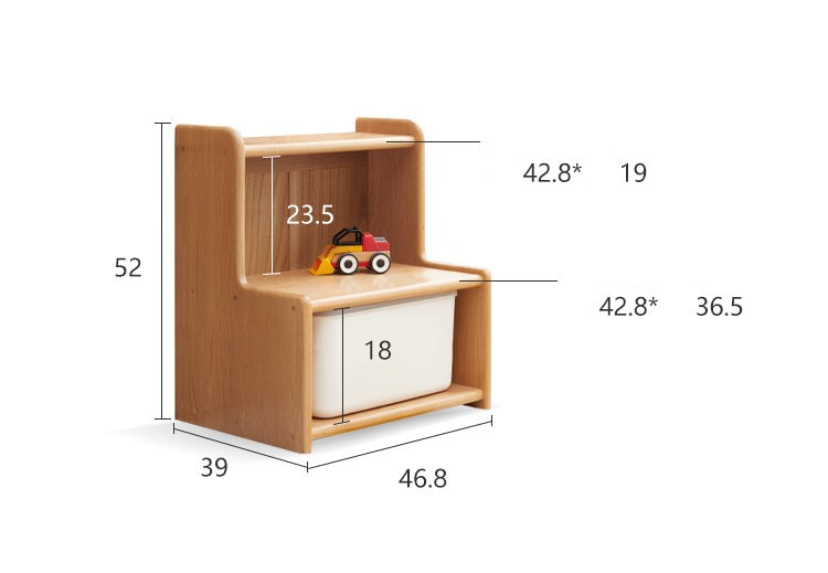 Oak solid wood Multi-function wide storage box bed<