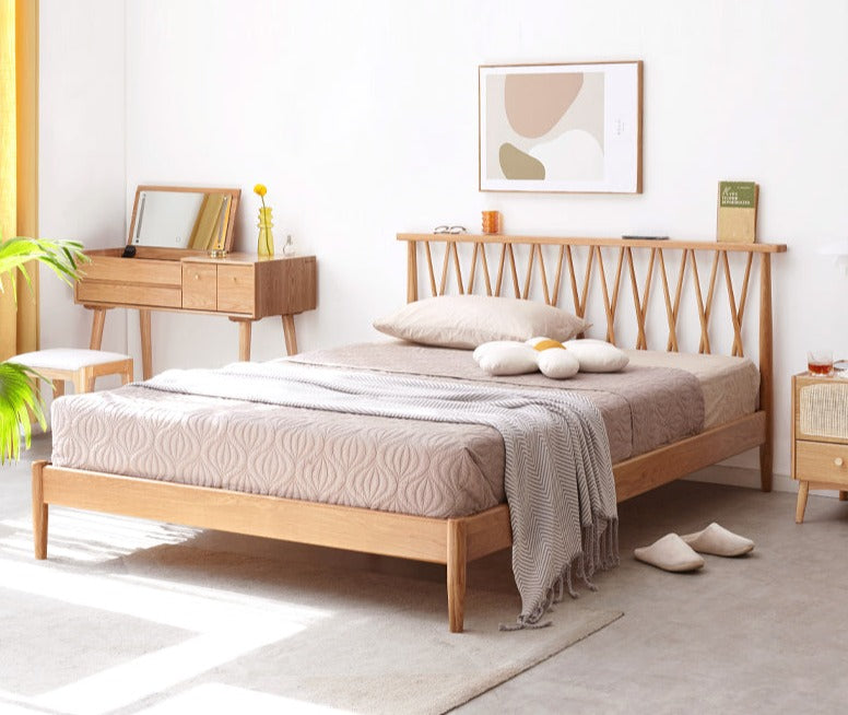 Windsor bed oak solid wood