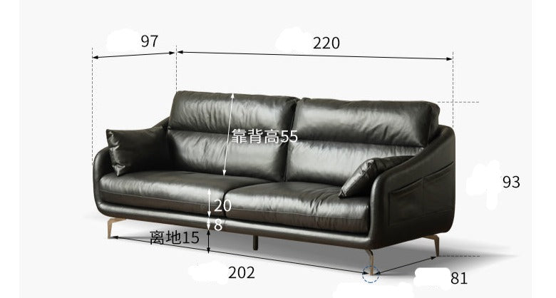 Leather Classic Genuine sofa.