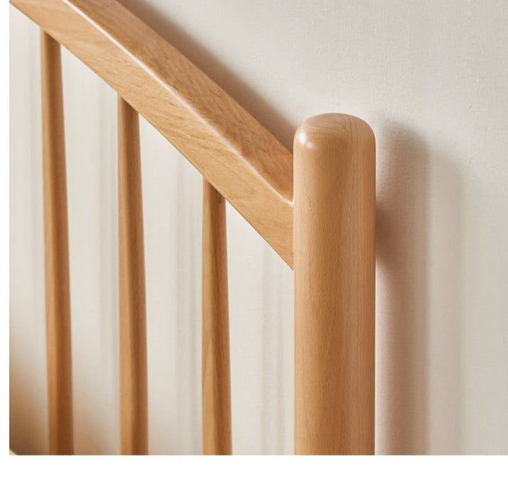 European Beech, Poplar Solid Wood Bed