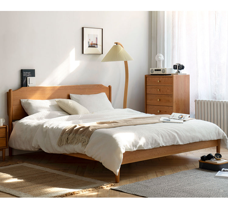 Cherry Solid Wood Bed