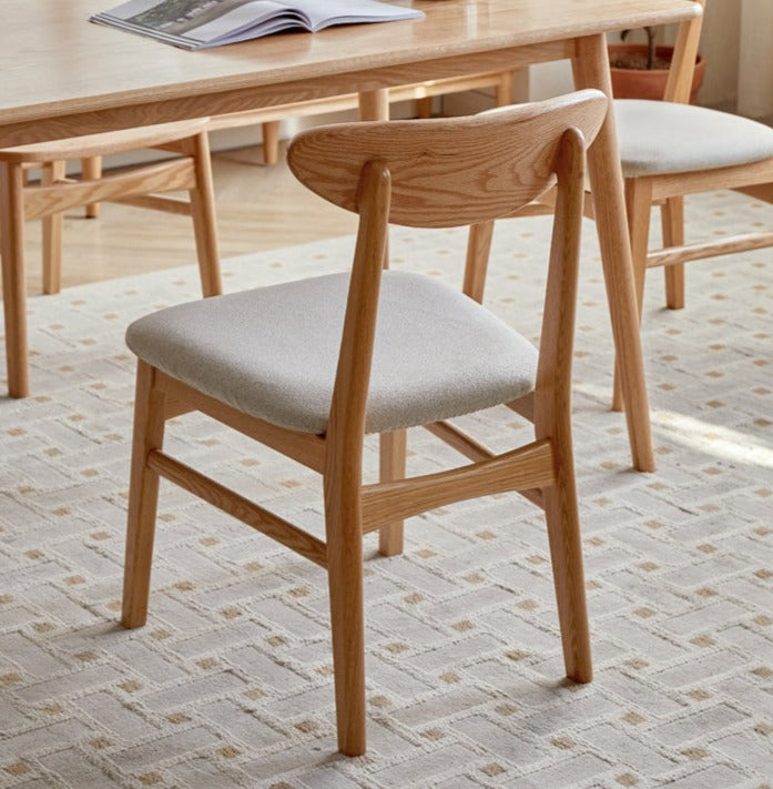 Ash, Oak Solid Wood Dining Chair 4 Pcs Set