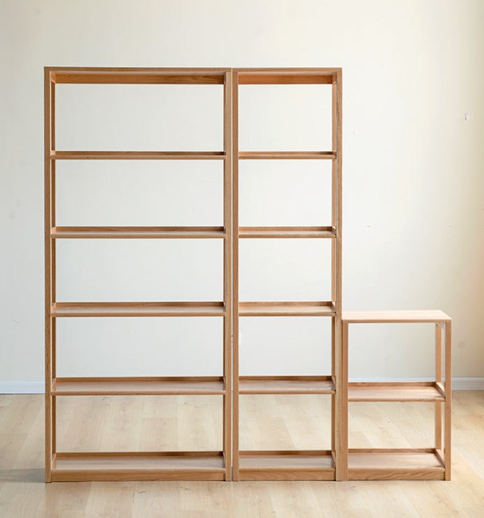 Oak Solid Wood Multi-Layer Bookshelf