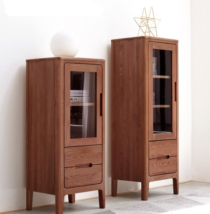 Oak Solid Wood Nordic Side Cabinet