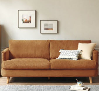 Velvet Retro Straight-row Sofa