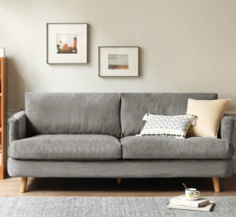 Velvet Retro Straight-row Sofa