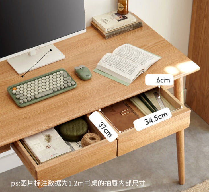 Oak Solid Wood Office Desk